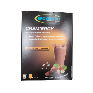 Ergysporrt - Crem'ergy Chocolat - éclats de noisettes - 6 sachets