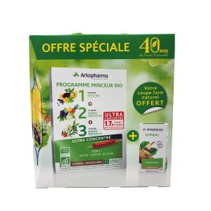 Programme Minceur BIO + Arkogélules Konjac Perte de Poids Bio 150 gélules