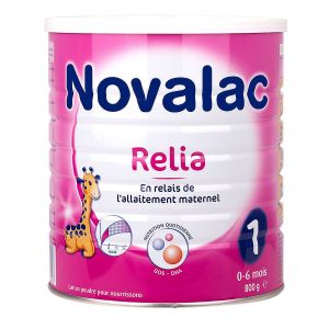 Novalac Relia 1er âge lait poudre bébé 0-6mois 800g