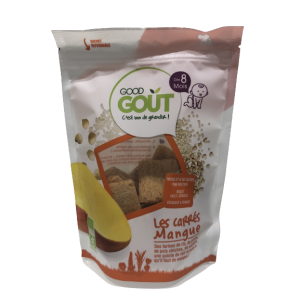 Biscuits carrés à la mangue 50g - Dès 8 mois