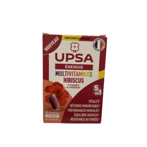 Upsa energie hibiscus multivitamines 30 comprimés