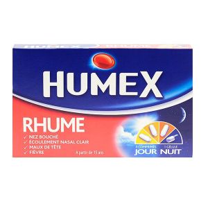 Humex Rhume Jour/nuit 12 comprimés + 4 gélules