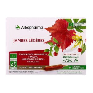 Arkofluide Jambe Legere Bio-20 ampoules