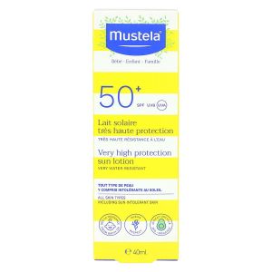 Lait solaire très haute protection bébé enfant famille SPF50+ 40ml