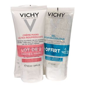 Crème ultra-nourrissante mains 2x50ml + gel 50ml