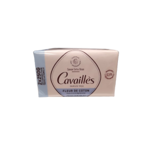 Cavailles Savons Surgras extra-doux Fleur de Coton -  2x25