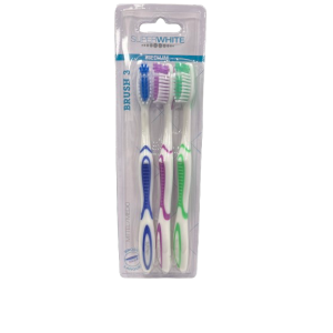 Biosynex Lot de 3 brosses a dents medium