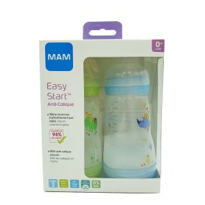 Biberon Mam Anti Colique Afrique Bleu - 260ml