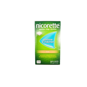 Nicorette 2mg Gomme Fruits S/s 30gommes