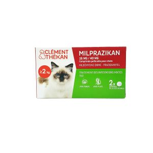 Clément Thekan - Milprazikan chat 2kgs+ 2 comprimés