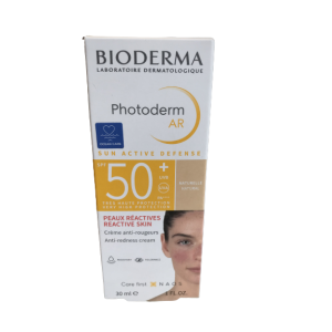 BIODERMA - SUN ACTIVE DEFENSE - Photoderm AR 50+ naturelle (peaux réactives)