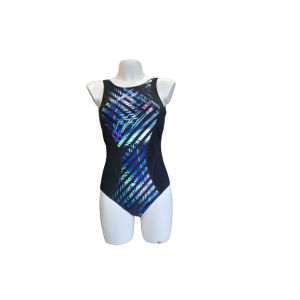 Amoena - Maillot de bain Toronto OP HN 71390 Noir/Violet/Multi