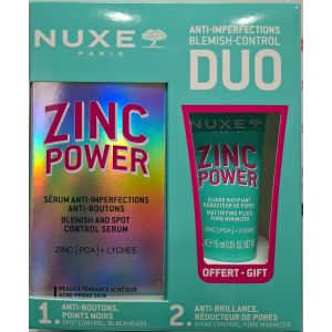 Nuxe Duo Zinc Power Serum Anti-Imperfection + Fluide Matifiant