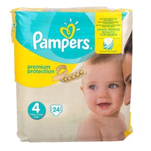 Pampers couches premium protection T4 x24
