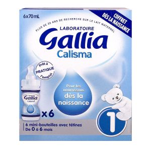 Gallia Calisma 1er âge lait bébé 0-6mois 6x70mL
