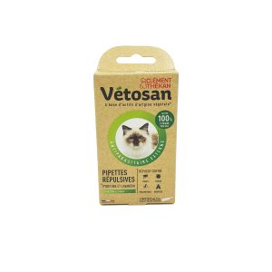 Vétosan - Pipettes Répulsives Antiparasitaire Chaton/Chat - 2x 1mL