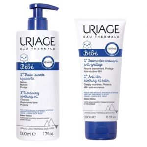 Bébé 1er Huile Lavante Apaisante 500ml + 1er Baume Oléo-Apaisant 200ml