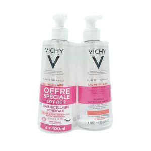 Vichy - Eau Micellaire Minérale - Lot de 2 x 400mL
