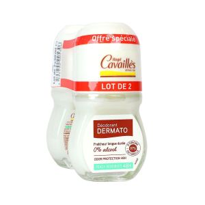 Dermato déodorant peaux sensibles 48h roll-on 2x50ml