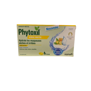 Sanofi - Phytoxil gorge irritée 16 pastilles Miel,Citron,Menthe