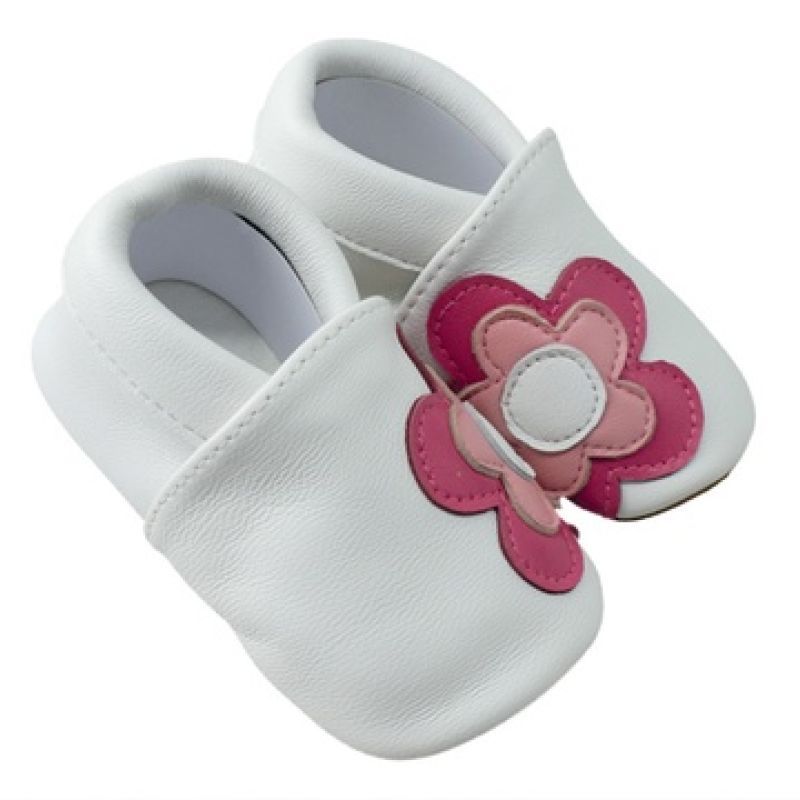 SHOOP'S - Chaussons en cuir 6-12 mois [Fleurs]