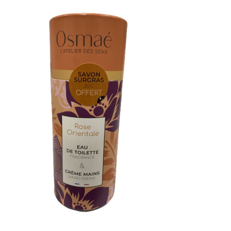 Osmaé - Rose Orientale Eau de Toilette 30ml + Crèle mains 30ml + savon surgars offert 20g