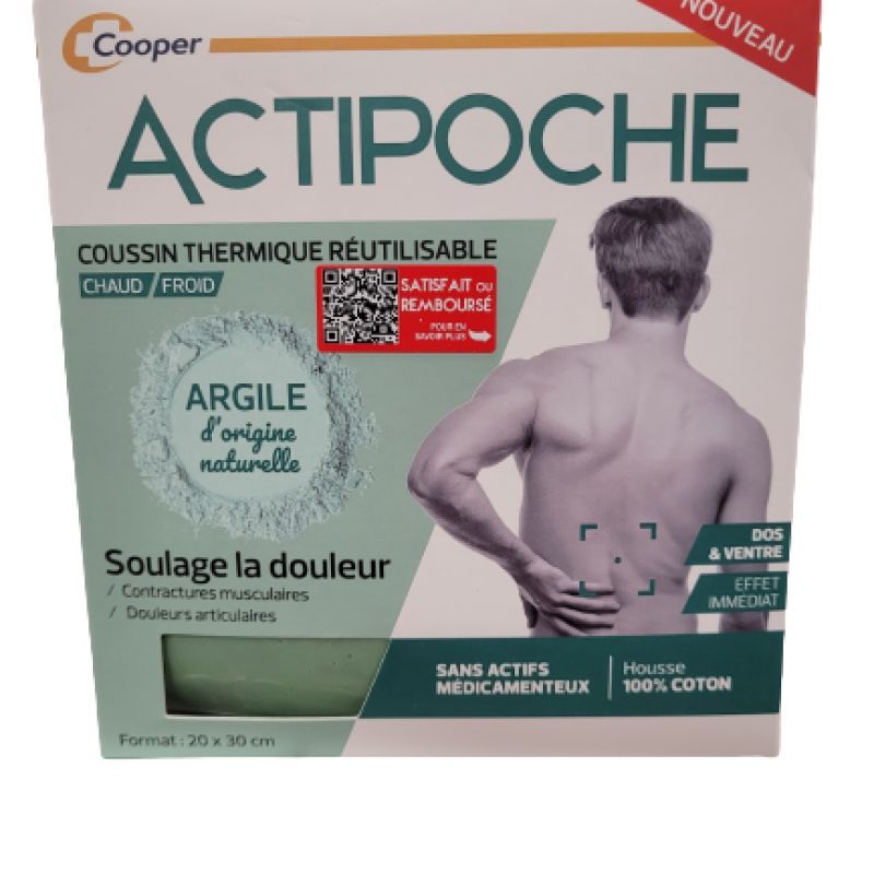 Cooper - Actipoche coussin thermique réutilisable 20*30 cm