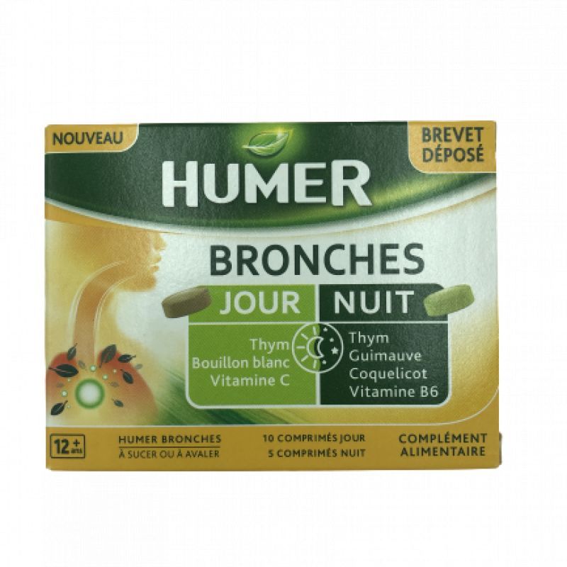 Humer Bronches jour nuit 10cps jour / 5cps nuit
