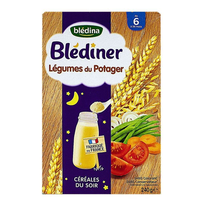 Blédîner céréales légumes du potager 6mois+ 240g