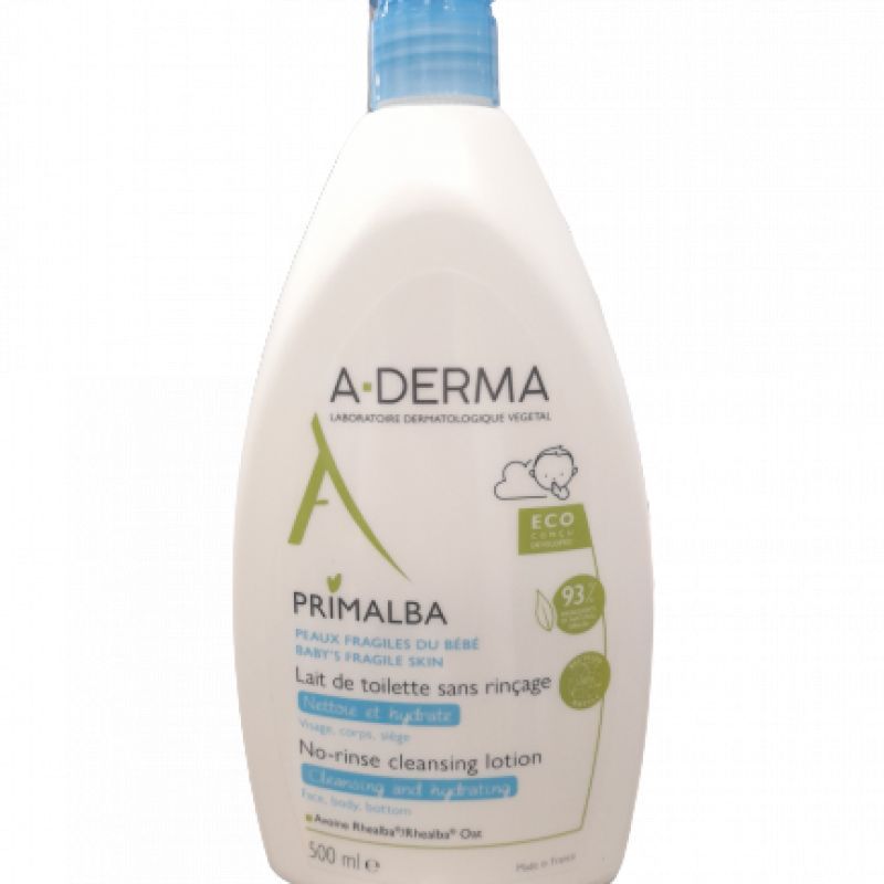 A-derma - Primalba lait de toilette sans rincage 500ml