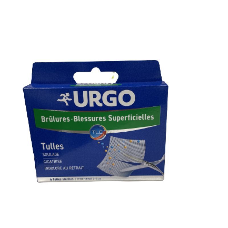 Urgo Brulure Tulle 5cmx5cm 6