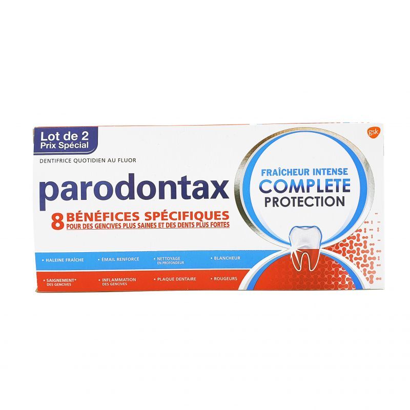 Parodontax Dentifrice Protection Complète - Lot de 2x75
