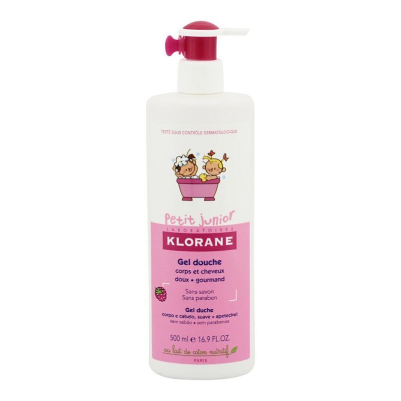 Klorane Junior - Gel douche framboise 500mL