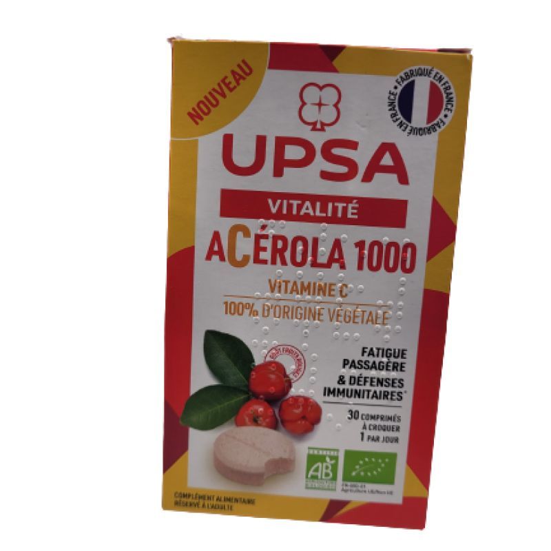 Upsa - Acérola 1000 Vitamine C 30 comprimès