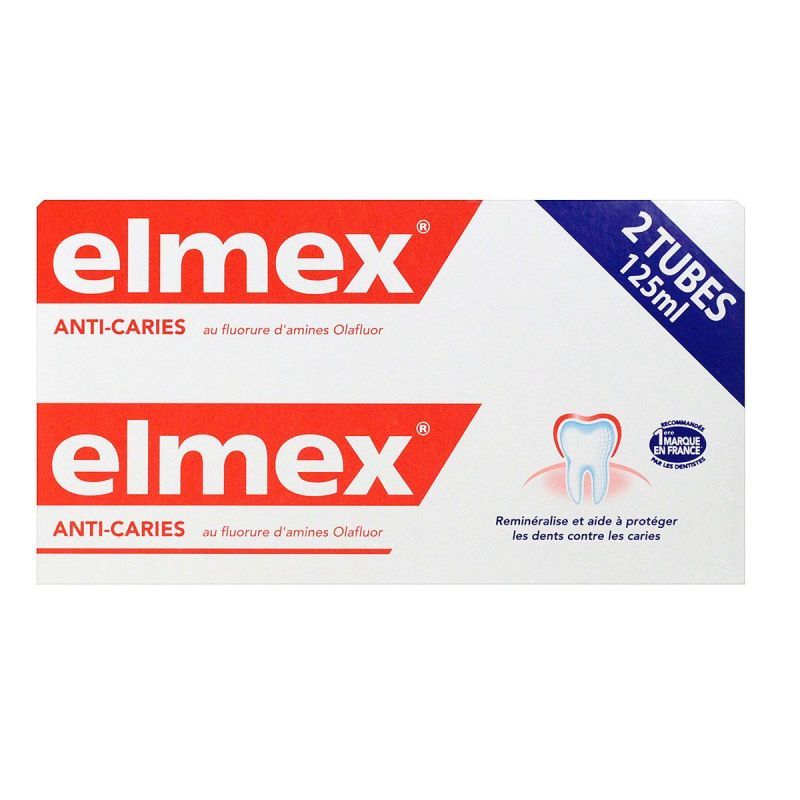 Elmex - Dentifrice anti-caries 2x125mL