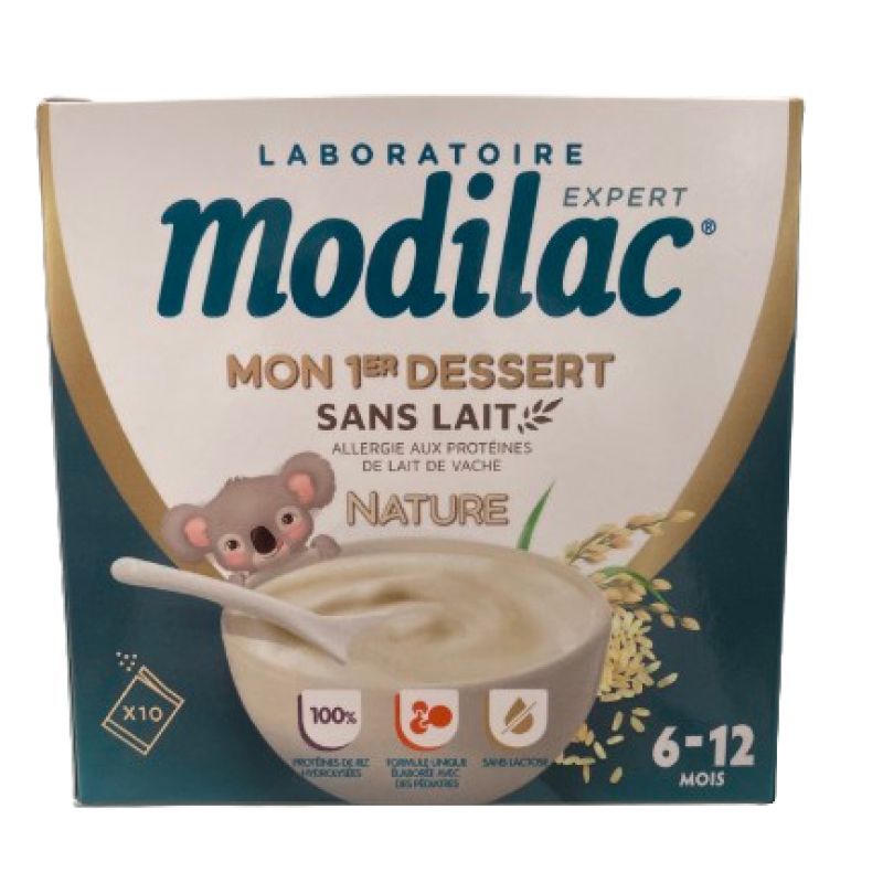 Modilac Mon 1er Dessert Sans Lait Nature 6-12mois 10 sachets