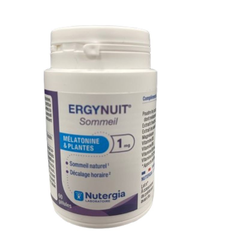 ErgyNuit Sommeil 1mg 60 gélules