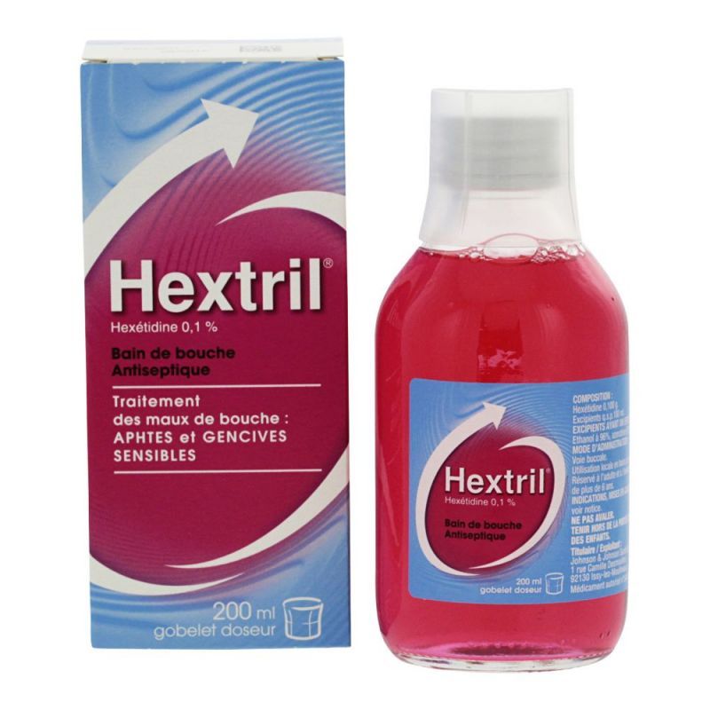 Hextril - Bain de bouche antiseptique 200mL