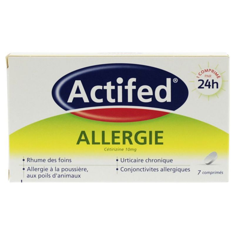 Actifed allergie 7 comprimés