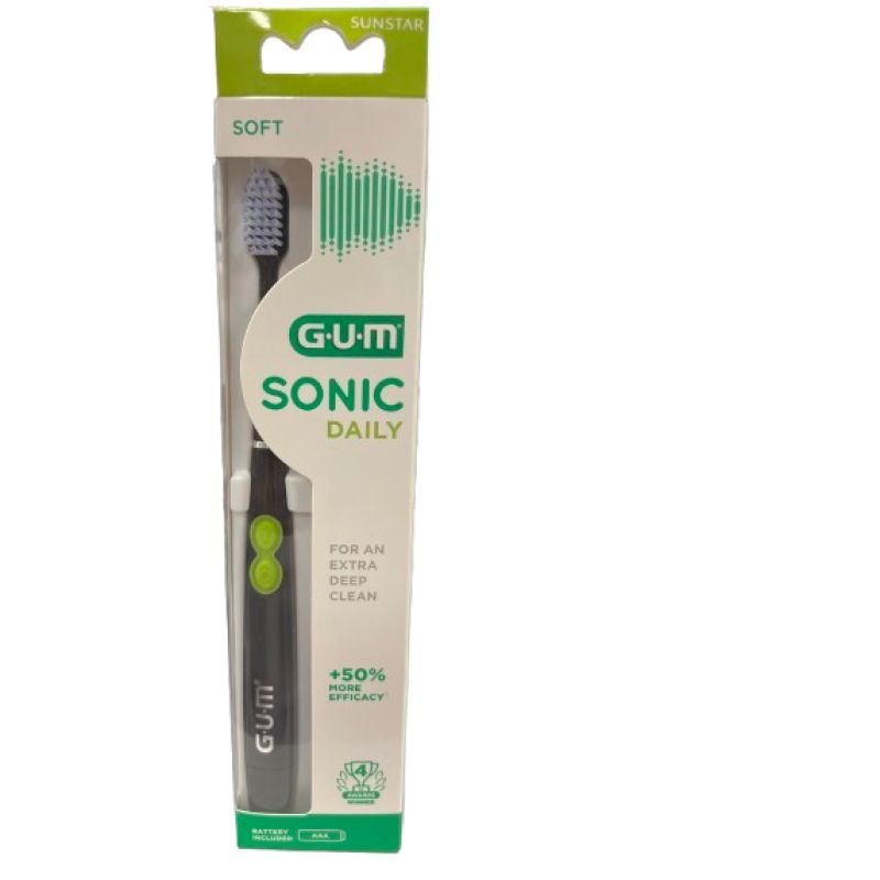 Brosse A Dents Gum Sonic Daily Electrique Souple