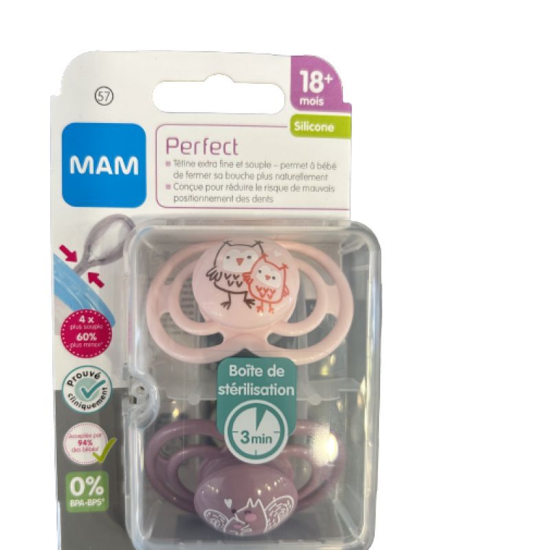 Sucette MAM Perfect silicone 18m+