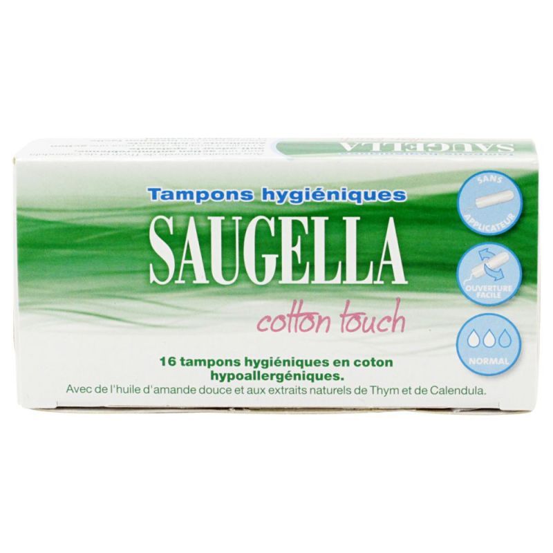 Tampons hygiéniques sans applicateur flux normal - 16 tampons