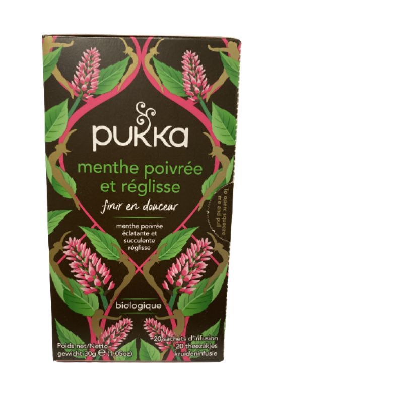 Pukka Infusion Menthe poivrée et réglisse 20 sachets