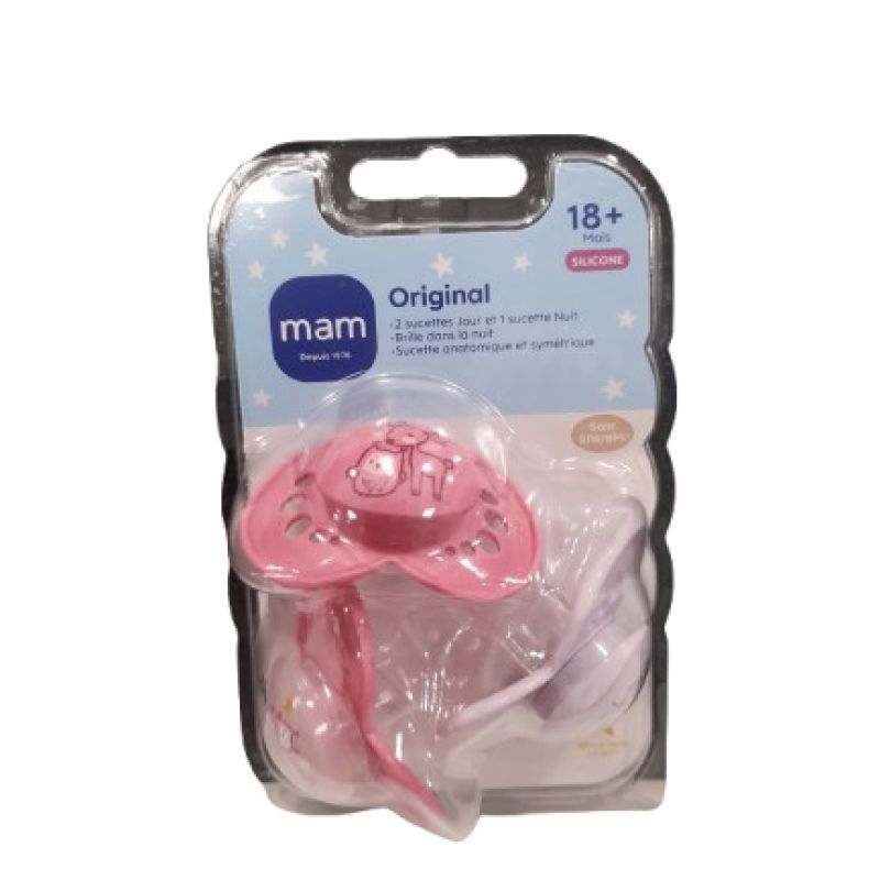 MAM Original silicone +18 mois (anatomique et symetrique)