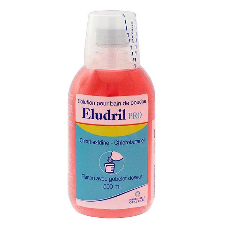 Eludril Pro - Solution bain de bouche 500mL