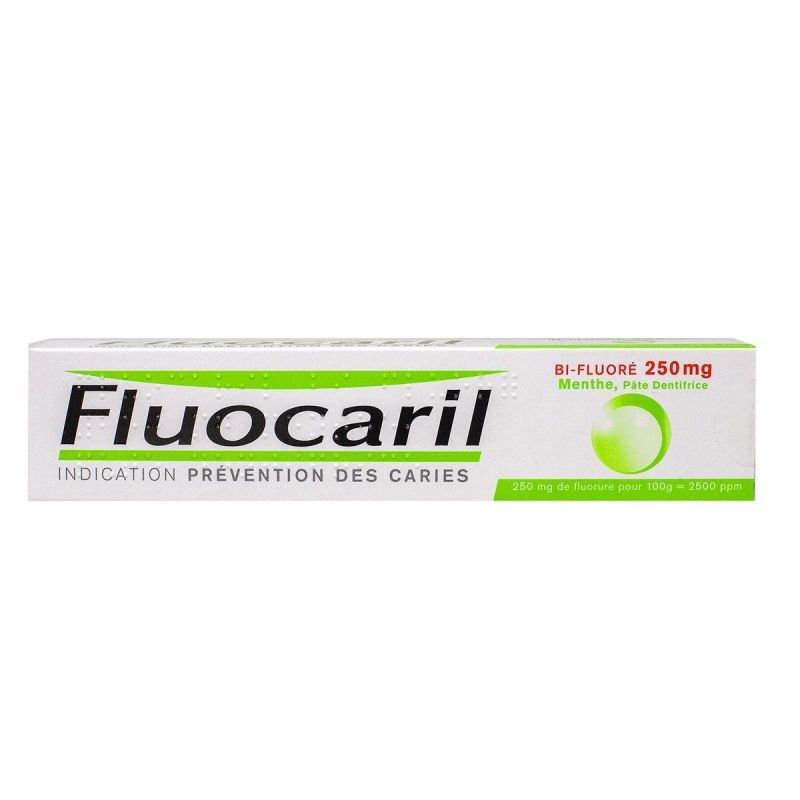 Bi-fluoré 250mg dentifrice menthe caries 75ml