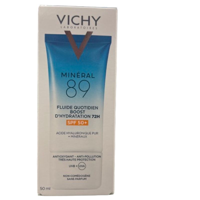 Vichy Mineral 89 Fluide Quotidien Boost d'Hydratation 72h SPF 50+ 50ml