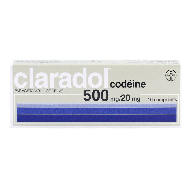 Claradol-codeine 16 comprimés sécables