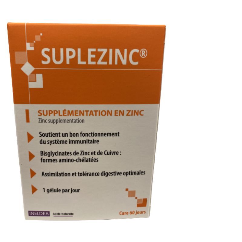 Inelda - Suplezinc 60 gélules