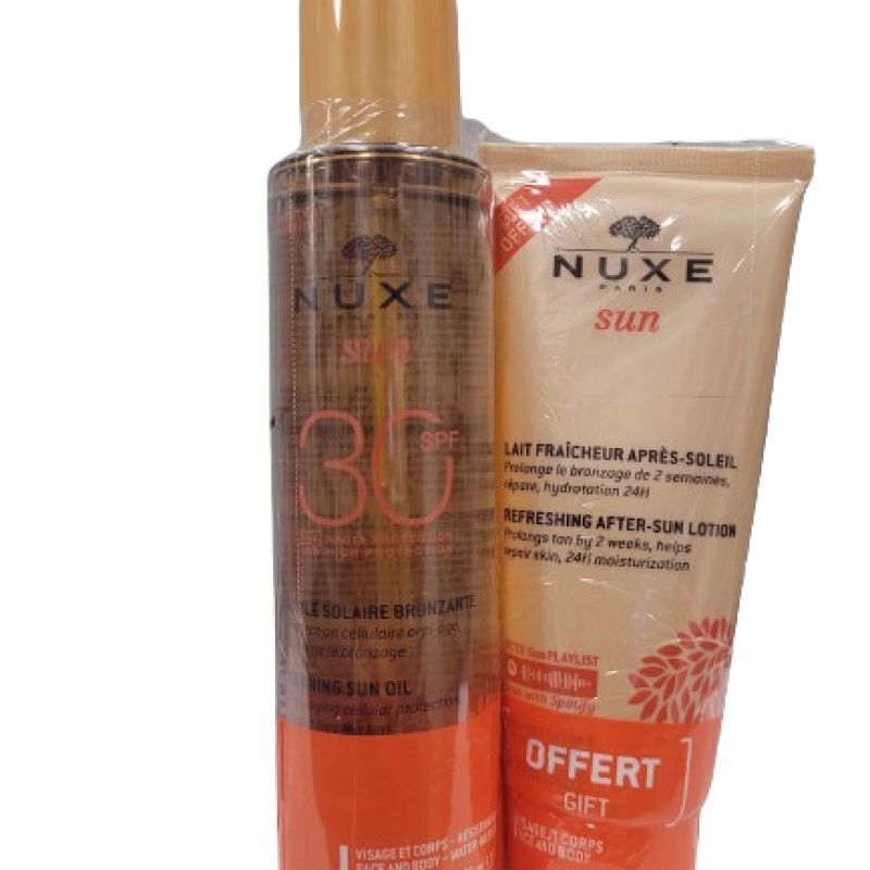Nuxe Solaire - huile bronzante 150ml et lait fraicheur offert 100ml